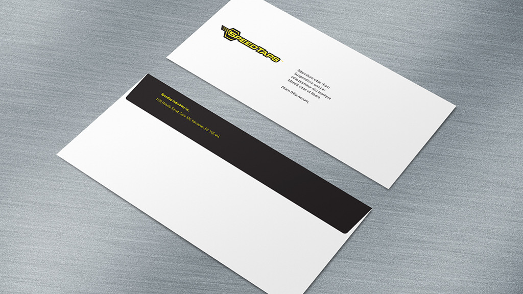 speedtaps stationery envelope